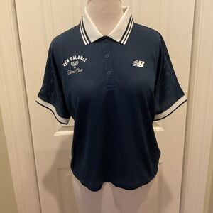 New Balance Mesh Tournament Tennis Polo Top Size S